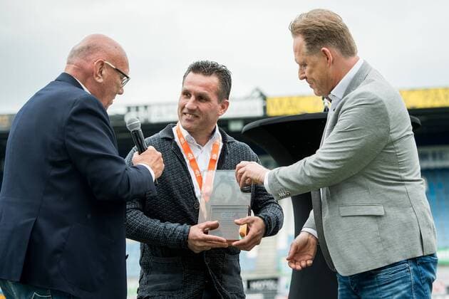 (L-R) Kees Jansma, Jan van Raalte, Arnold Westen Rinus Michels Awards 2017 Zwolle 2016 2017 xVIxVIxImagesx xRonaldxBonestrooxIVx 7825055