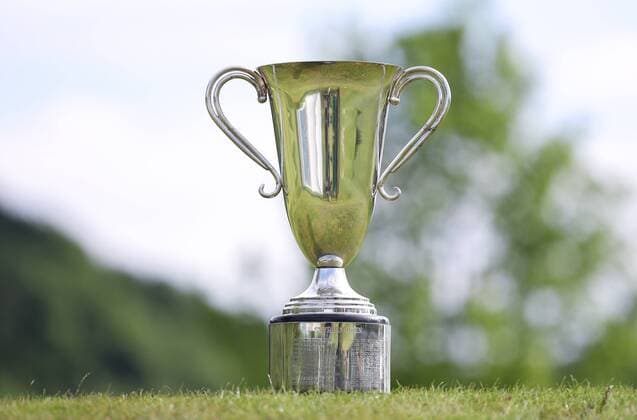GOLF - Goesser Open MARIA LANKOWITZ,AUSTRIA,20.MAY.17 - GOLF - Goesser Open, GC Erzherzog Johann. Image shows the trophy. GEPAxpictures xChristianxWalgram