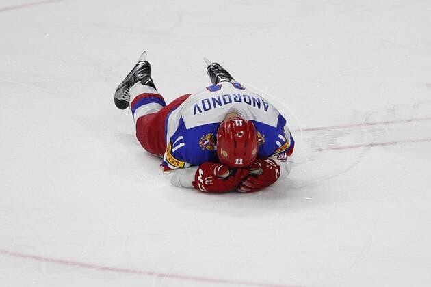 IIHF WM 2017, Kanada - Russland, 20.05.2017 Sergei Andronov (Russland, 11); IIHF WM 2017, Kanada - Russland am 20.05.2017 in der Lanxess-Arena in Koeln (Deutschland). xadx
