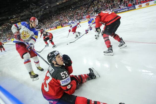 vl. Sergei Plotnikov (RUS), Jeff Skinners (CAN), Kanada - Russland Koeln Copyright: xHorn xEibner-Pressefotox EP_bhorn