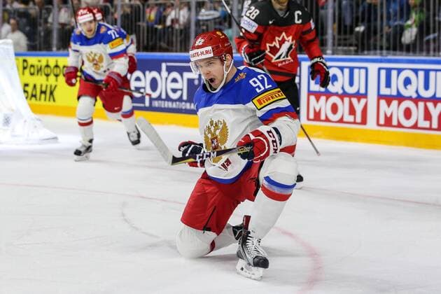 Yevgeni Kuznetsov (RUS) erzielt das Tor zum 0:1, Kanada - Russland Koeln Copyright: xHorn xEibner-Pressefotox EP_bhorn