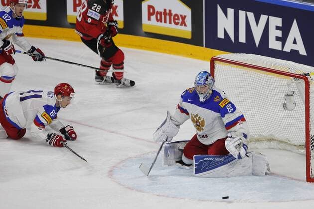 IIHF WM 2017, Kanada - Russland, 20.05.2017 Andrei Vasilevsky (Russland, 88); IIHF WM 2017, Kanada - Russland am 20.05.2017 in der Lanxess-Arena in Koeln (Deutschland). xadx
