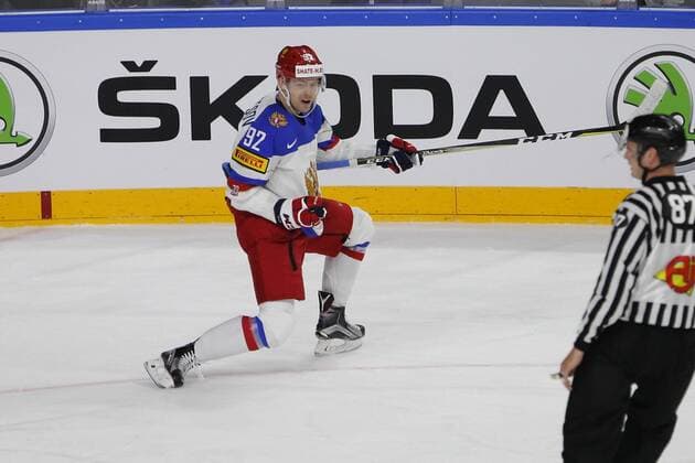 IIHF WM 2017, Kanada - Russland, 20.05.2017 Yeveni Kuznetsov (Russland, 92); IIHF WM 2017, Kanada - Russland am 20.05.2017 in der Lanxess-Arena in Koeln (Deutschland). xadx