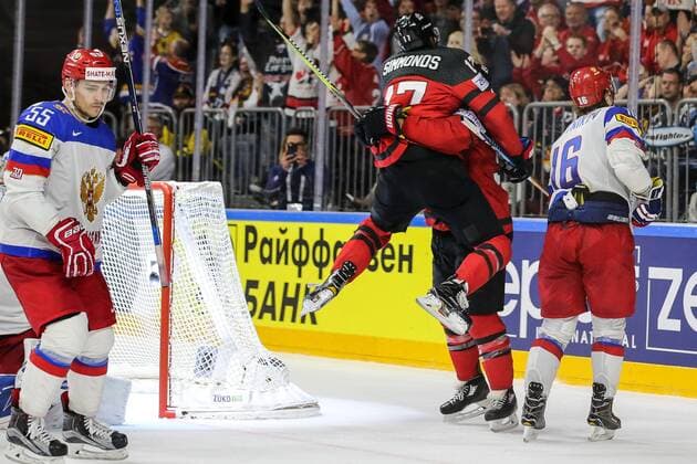 Bilder des Tages - SPORT Ryan O Reilly (CAN) erzielt das Tor zum 3:2, Wayne Simmonds (CAN), Kanada - Russland Koeln Copyright: xHorn xEibner-Pressefotox EP_bhorn