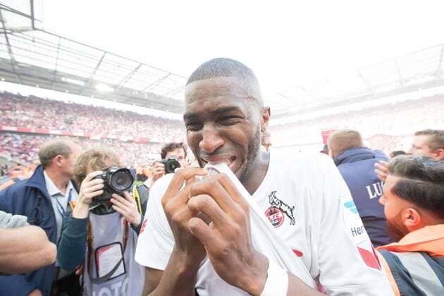 Themen der Woche - SPORT Bilder des Tages - SPORT Anthony Modeste ( FC Koeln, 27 ) nach dem Spiel , 1. FC Koeln - 1. FSV Mainz 05 Koeln Copyright: xHorn xEibner-Pressefotox EP_bhorn
