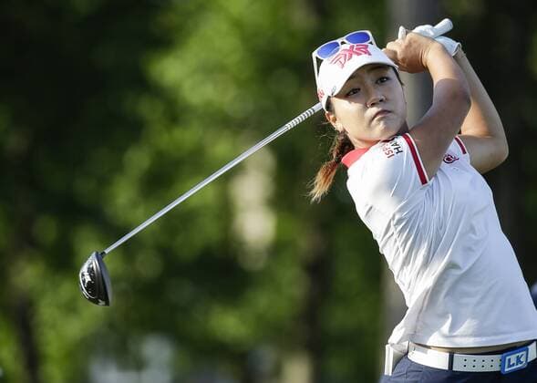 May 20, 2017: Lydia Ko tees off on the 16th hole during the third round of the Kingsmill Championship on the Kingsmill Resort River Course in Williamsburg, Virginia. CSM LPGA Golf Damen 2017: Kingsmill Championship MAY 20 - ZUMAc04_ 20170520_zaf_c04_073 Copyright: xJustinxCooperx