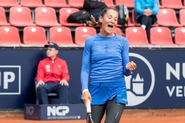 Alexandra Cadantu (Rumaenien) freut sich nach dem Punkt, Nuernberger Versicherungscup 2017, WTA Tennis Damen Einzel, Damentennis, 20.05.2017, Nuernberg Copyright: xHahnx Eibner-Pressefotox EP_thn