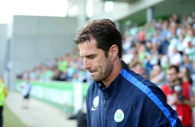 VfL vs Jena, Frauen Wolfsburg, Deutschland. 21.05.2017, FUßBALL - VfL Wolfsburg vs FF USV Jena, 1. Allianz Frauen Bundesliga, Saison 2016-17. Bild zeigt: Cheftrainer Ralf Kellermann (VfL Wolfsburg) Wolfsburg