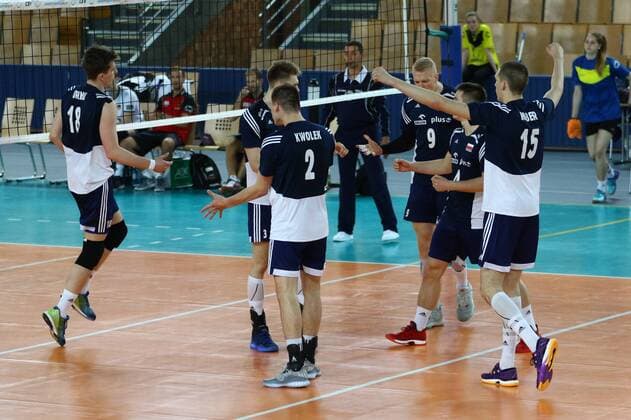 Volleyball, Herren U21 U 21 Saison 2016 17, WM-Quali, Deutschland - Polen, Jubel nach einem Punktgewinn bei den Polen, 21.05.17, Copyright: xMichaelxHundtx xMatthiasxKochx