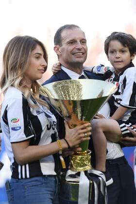 Mg Torino 21 05 2017 - campionato di calcio serie A Juventus-Crotone foto Matteo Gribaudi Image nella foto: Massimiliano Allegri-Valentina Allegri 