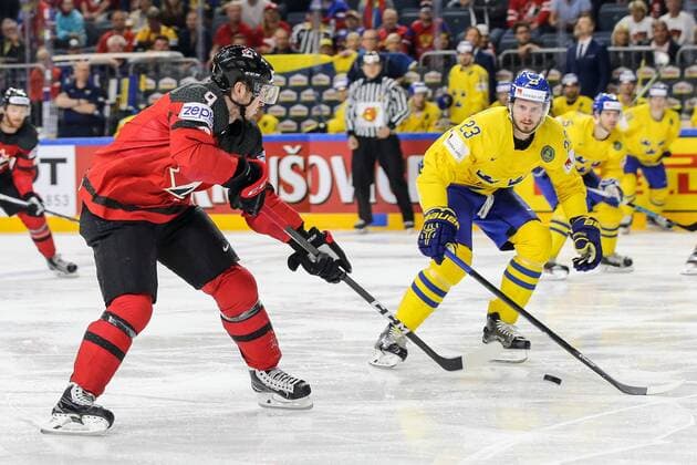 vl. Matt Duchene (CAN), Oliver Ekman-Larsson (SWE), Kanada - Schweden Koeln Copyright: xHorn xEibner-Pressefotox EP_BHN