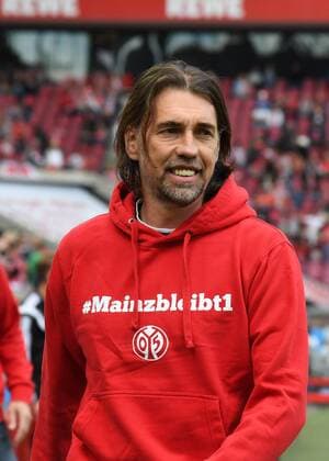 Fussball, 1.BL Saison 2016 2017, Spieltag 34, 1.FC Köln vs 1. FSV Mainz, 20.05.2017, Rheinenergiestadion Köln, Martin Schmidt Trainer, FSV Mainz 05 , Aktion, Einzelbild,