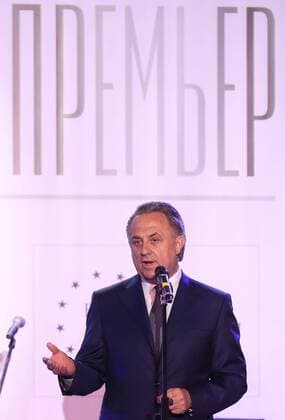 MOSCOW, RUSSIA - MAY 22, 2017: Russia s Deputy Prime Minister Vitaly Mutko speaks during an award ceremony to present the Premier Prize for the 2016-17 season, at the Amber Plaza business center. Artyom Korotayev TASS  TS04FE40