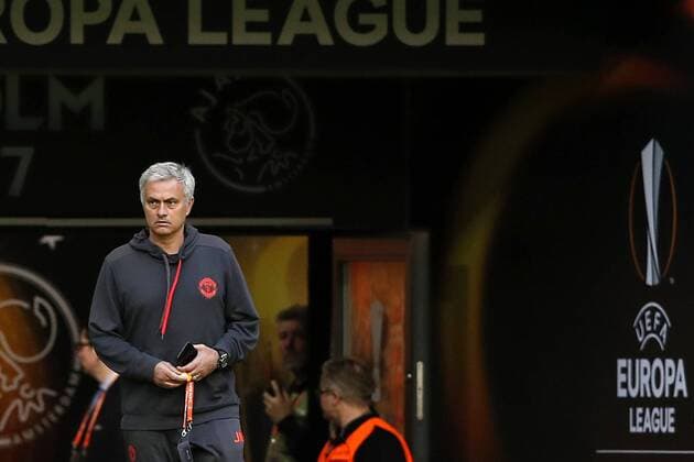 coach Jose Mourinho of Manchester Unitedduring a training session prior to the UEFA Europa League final match between Ajax Amsterdam and Manchester United ManU at the Friends Arena on May 23, 2017 in Stockholm, Sweden Training session Manchester United UEFA Europa League 2016 2017 xVIxVIxImagesx xMauricexvanxSteenxIVx 7855800