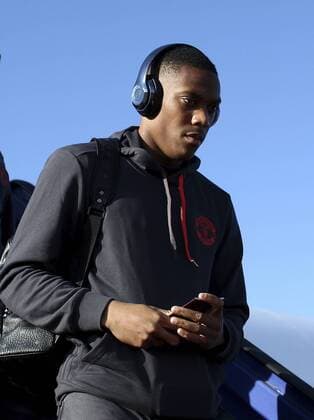 Previews - UEFA Europa League Final 170523 STOCKHOLM, SWEDEN - MAY 23: In this handout image provided by UEFA, Anthony Martial of Manchester United ManU arrives ahead of the UEFA Europa League Final between Ajax and Manchester United at Stockholm Arlanda Airport on May 23, 2017 in Stockholm, Sweden. (Photo by Jan Kruger - UEFA) Local Caption Anthony MartialI denna handout-bild fran UEFA den 23 maj 2017 i Stockholm.  Copyright: JanxKrugerx-xUEFA BB170523BB321