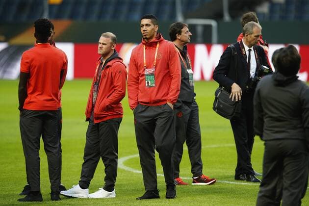 Chris Smalling of Manchester United ManU ahead of the UEFA Europa League Final at the Friends Arena, Stockholm. Picture date: May 23rd, 2017. Pic credit should read: Matt McNulty Sportimage EDITORIAL USE ONLY. No use with unauthorised audio, video, data, fixture lists, club league logos or live services. Online in-match use limited to 120 images, no video emulation. No use in betting, games or single club league player publications.