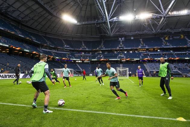 170523 Ajax Justin Kluivert under en fotbollsträning inför finalen av Europa League den 23 maj 2017 i Stockholm.  Copyright: ANDREASxLxERIKSSON BB170523AE029