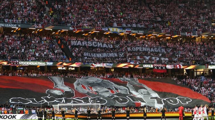 SOCCER - UEFA EL, Ajax vs Manchester SOLNA,SWEDEN,24.MAY.17 - SOCCER - UEFA Europa League, final, Ajax Amsterdam vs Manchester United ManU Image shows fans. GEPAxpictures xAndreasxPranter