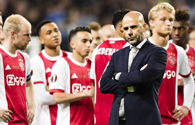 Stockholm, 24.05.2017 Trainer Peter Bosz (Ajax) enttäuscht Ajax Amsterdam - Manchester United ManU
