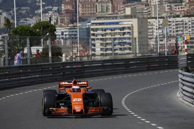 Motorsports: FIA Formula One World Championship WM Weltmeisterschaft 2017, Grand Prix of Monaco, 22 Jenson Button (GBR, McLaren Honda), Monte Carlo Monaco xHOCHxZWEIx