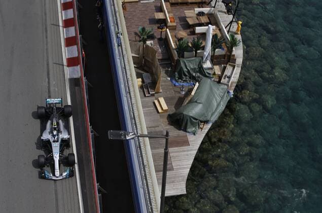 Motorsports: FIA Formula One World Championship WM Weltmeisterschaft 2017, Grand Prix of Monaco, 77 Valtteri Bottas (FIN, Mercedes AMG Petronas F1 Team), Monte Carlo Monaco xHOCHxZWEIx