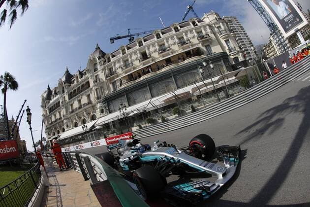 Motorsports: FIA Formula One World Championship WM Weltmeisterschaft 2017, Grand Prix of Monaco, 77 Valtteri Bottas (FIN, Mercedes AMG Petronas F1 Team), Monte Carlo Monaco xHOCHxZWEIx