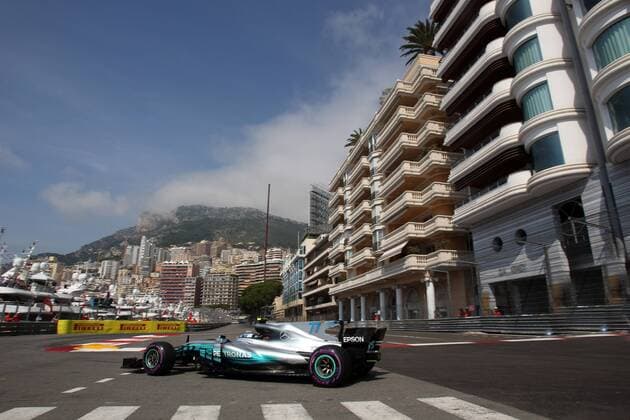Monaco Grand Prix, Monte Carlo 24 - 28 May 2017 25.05.2017 - Free Practice 1, Valtteri Bottas (FIN) Mercedes AMG F1 W08 