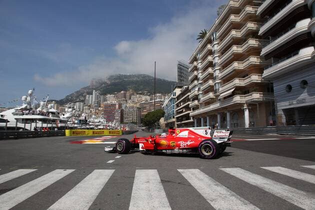 Bilder des Tages - SPORT Monaco Grand Prix, Monte Carlo 24 - 28 May 2017 25.05.2017 - Free Practice 1, Sebastian Vettel (GER) Scuderia Ferrari SF70H 