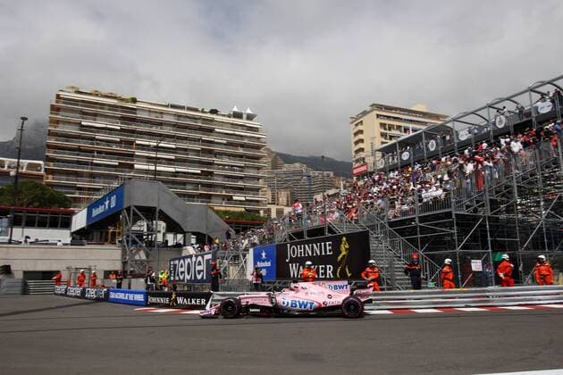 Monaco Grand Prix, Monte Carlo 24 - 28 May 2017 25.05.2017 - Free Practice 1, Sergio Perez (MEX) Sahara Force India F1 VJM010 