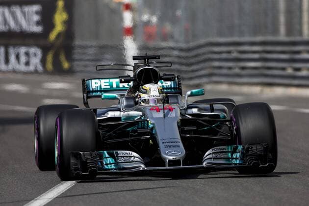 April 6, 2014 - Monaco, Monaco - 44 HAMILTON Lewis from Great Britain Mercedes W08 Hybrid EQ Power+ team Mercedes GP during the Monaco Grand Prix of the FIA Formula 1 championship, at Monaco on 25th of 2017. F1 Grand Prix of Monaco - Practice  - ZUMAn230 20140406_zaa_n230_210 Copyright: xXavierxBonillax