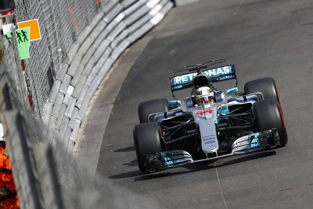 Motorsports: FIA Formula One World Championship WM Weltmeisterschaft 2017, Grand Prix of Monaco, 44 Lewis Hamilton (GBR, Mercedes AMG Petronas F1 Team), Monte Carlo Monaco xHOCHxZWEIx