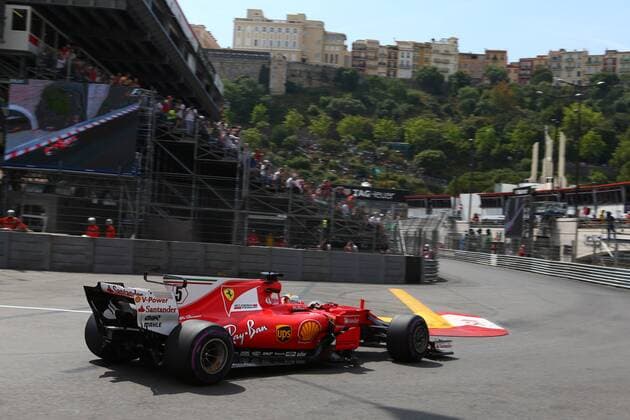 Monaco Grand Prix, Monte Carlo 24 - 28 May 2017 25.05.2017 - Free Practice 1, Sebastian Vettel (GER) Scuderia Ferrari SF70H 
