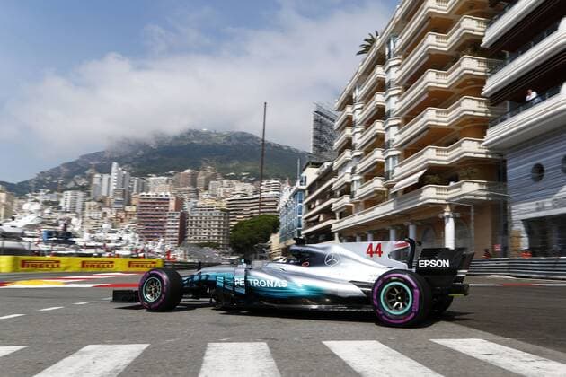 Motorsports: FIA Formula One World Championship WM Weltmeisterschaft 2017, Grand Prix of Monaco, 44 Lewis Hamilton (GBR, Mercedes AMG Petronas F1 Team), Monte Carlo Monaco xHOCHxZWEIx
