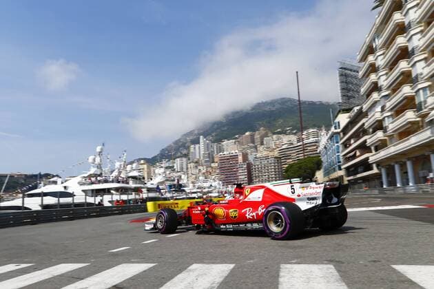 Motorsports: FIA Formula One World Championship WM Weltmeisterschaft 2017, Grand Prix of Monaco, 5 Sebastian Vettel (GER, Scuderia Ferrari), Monte Carlo Monaco xHOCHxZWEIx