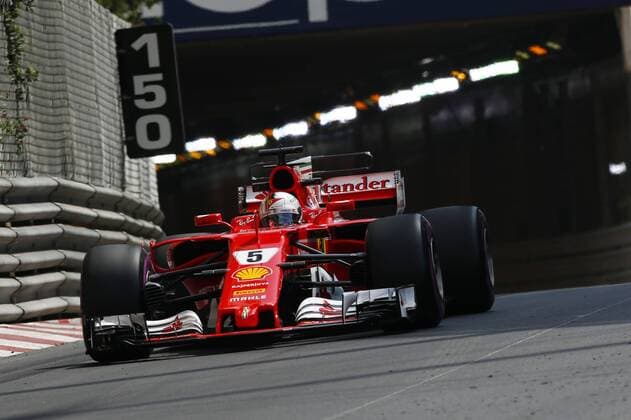 Motorsports: FIA Formula One World Championship WM Weltmeisterschaft 2017, Grand Prix of Monaco, 5 Sebastian Vettel (GER, Scuderia Ferrari), Monte Carlo Monaco xHOCHxZWEIx