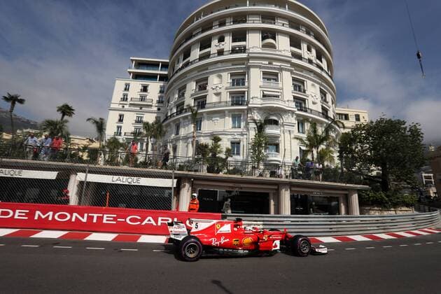 Monaco Grand Prix, Monte Carlo 24 - 28 May 2017 25.05.2017 - Free Practice 1, Sebastian Vettel (GER) Scuderia Ferrari SF70H 