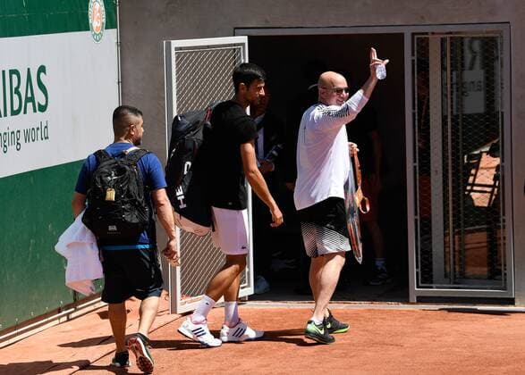 Tennislegende Andrej Agassi USA ,Ehemann von Steffi Graf, ist der neue Coach von Novak Djokovic,Serbien