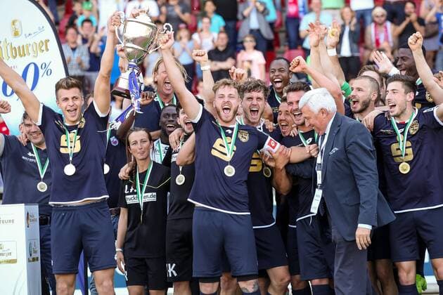 Der Bonner SC gewinnt im Bitburger Pokal Finale gegen SC Fortuna Koeln, Bonner SC - SC Fortuna Koeln Bonn Copyright: xHorn xEibner-Pressefotox EP_BHN