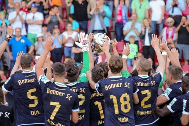 Der Bonner SC gewinnt im Bitburger Pokal Finale gegen SC Fortuna Koeln, Bonner SC - SC Fortuna Koeln Bonn Copyright: xHorn xEibner-Pressefotox EP_BHN