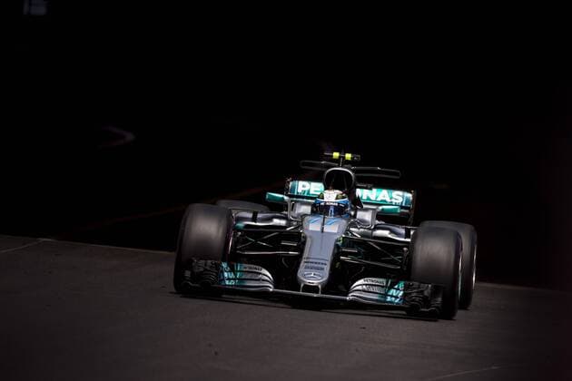 May 25, 2017 - Monaco, Monaco - 77 BOTTAS Valtteri from Finland of Mercedes W08 Hybrid EQ Power+ team Mercedes GP during the Monaco Grand Prix of the FIA Formula 1 championship, at Monaco on 25th of 2017. F1 Grand Prix of Monaco - Practice  - ZUMAn230 20170525_zaa_n230_397 Copyright: xXavierxBonillax