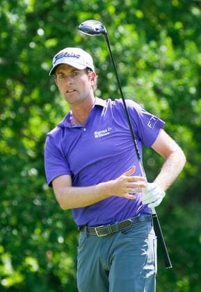 May 26, 2017 - Fort Worth, TX, USA - Webb Simpson tees off on the 12th hole during the second round of the Dean & DeLuca Invitational golf tournament at Colonial Country Club Friday, May 26, 2017 in Fort Worth, Texas. Colonial - ZUMAm67_ 20170526_zaf_m67_009 Copyright: xRayxCarlinx