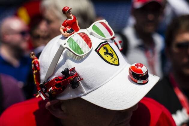 May 26, 2017 - Monaco, Monaco - Michael Schumacher and Ferrari fan with a fantastic cap during the Monaco Grand Prix of the FIA Formula 1 championship, at Monaco on 26th of 2017. F1 Grand Prix of Monaco - Previews  - ZUMAn230 20170526_zaa_n230_226 Copyright: xXavierxBonillax