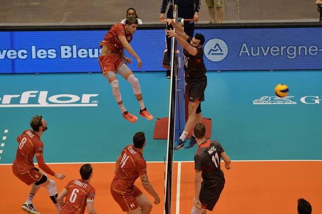 Benjamin Toniutti (france) vs Arslan Eksi (turquie) VOLLEY-BALL : France vs Turquie - Tournoi de qualificacatif au championnat du monde - 26 05 2017 FredericChambert Panoramic 
