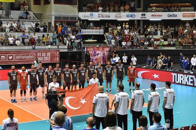 L equipe (turquie) VOLLEY-BALL : France vs Turquie - Tournoi de qualificacatif au championnat du monde - 26 05 2017 FredericChambert Panoramic 