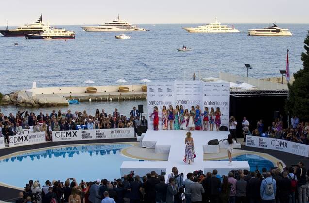 Monaco, Monte Carlo - May 26, 2017: Amber Lounge Fashion Show Monaco Atmosphere Amber Lounge Fashion Show Monaco 2017