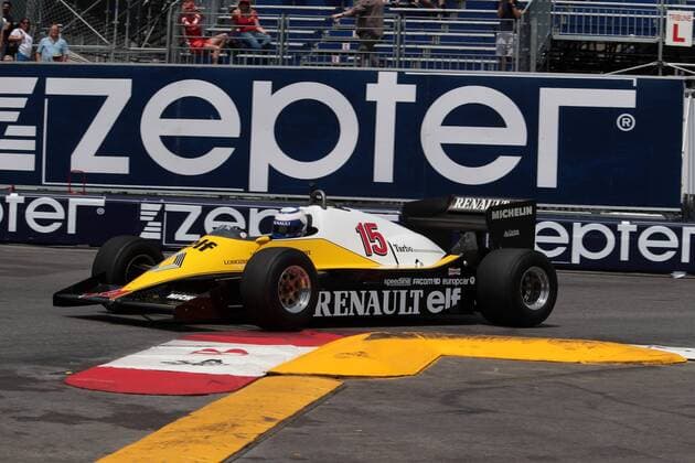 Monaco Grand Prix, Monte Carlo 24 - 28 May 2017 26.05.2017 - Alain Prost (FRA) Renault F1 Team Special Advisor, Renault RE40 