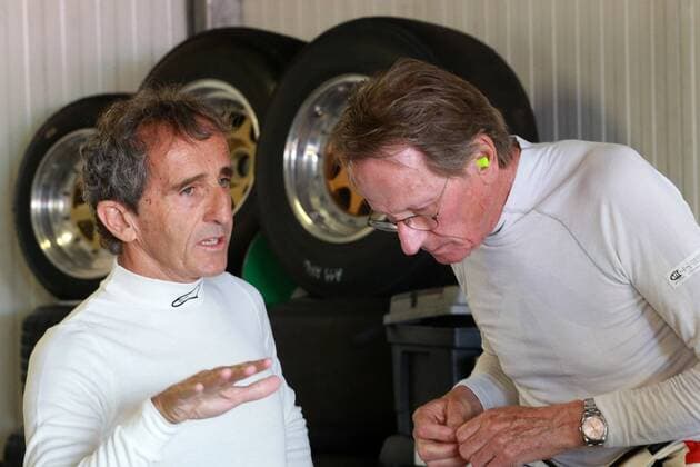 Monaco Grand Prix, Monte Carlo 24 - 28 May 2017 26.05.2017 - Alain Prost (FRA) Renault F1 Team Special Advisor and Jean-Pierre Jabouille 