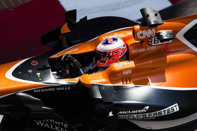 May 27, 2017 - Monte-Carlo, Monaco - 22 BUTTON Jenson from Great Britain of McLaren Honda MCL32 during the Monaco Grand Prix of the FIA Formula 1 championship, at Monaco on 27th of 2017. Grand Prix of Monaco - Qualifying  - ZUMAn230 20170527_zaa_n230_053 Copyright: xXavierxBonillax