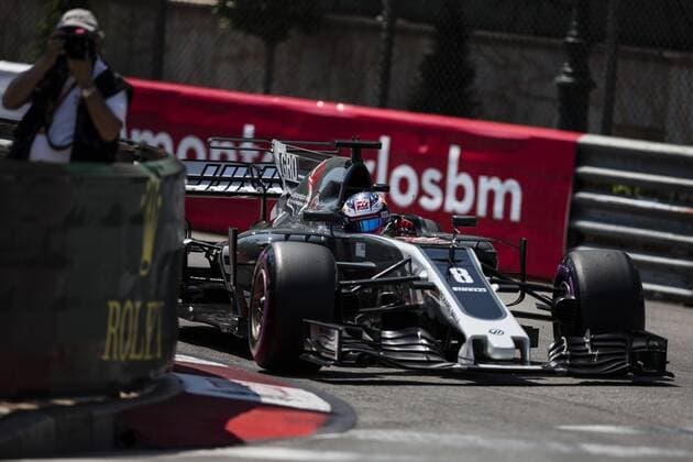 May 27, 2017 - Monte-Carlo, Monaco - 08 GROSJEAN Romain from France of Haas VF-17 Ferrari Haas F1 team during the Monaco Grand Prix of the FIA Formula 1 championship, at Monaco on 27th of 2017. Grand Prix of Monaco - Qualifying  - ZUMAn230 20170527_zaa_n230_081 Copyright: xXavierxBonillax