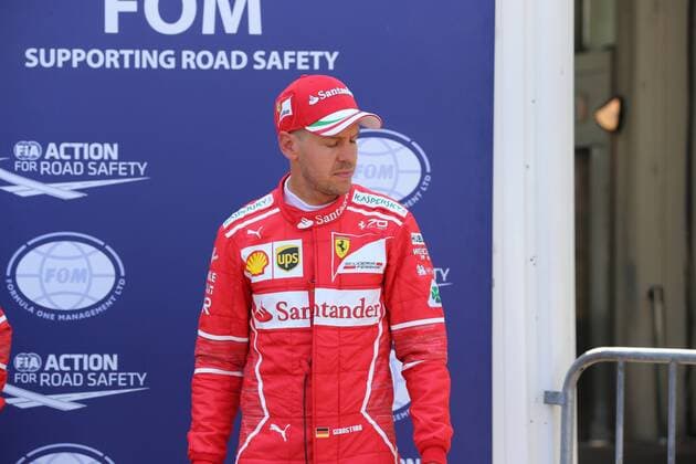 Sebastian Vettel (Scuderia Ferrari) etwas enttaeuscht, Grosser Preis von Monaco 2017, Motorsport, Formel 1, Qualifikation, 27.05.2017, Monte Carlo Copyright: xAndre Eibner-Pressefotox EP_JAE